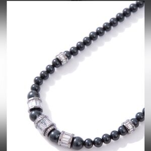 New in Pouch By Alexa Rae “Let You Love Me” Necklace in Metallic Milky Way